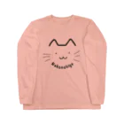 猫のひげ SUZURI店の猫のひげロゴマークシリーズ Long Sleeve T-Shirt