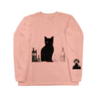 Spl_MuteのFrench cat ロングスリーブTシャツ