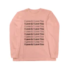 納豆ごはんのI Love & I Love You ロングスリーブTシャツ