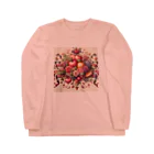 まんまるちゃんの薔薇とフルーツのSweetな香り Long Sleeve T-Shirt