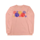 🐸かえるさんと仲間たち🐸のHAPPY花丸 Long Sleeve T-Shirt