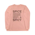 LONESOME TYPE ススのSPICE SPICY（Diagonal） ロングスリーブTシャツ