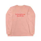 À l’avenir のI'm tired of hearing Not All Men/ノットオールメンフェミニズムシリーズ Long Sleeve T-Shirt