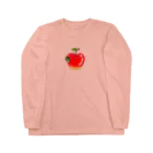 SAEKI-WORKSの林檎と芋虫 ロングスリーブTシャツ