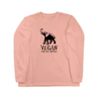 VEGAN SHOP FREEのVEGAN FOR THE ANIMALS ロングスリーブTシャツ