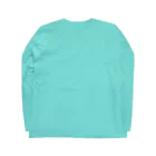 サトウノリコ*の浴室でタブレットを使う人魚【しろ】 Long Sleeve T-Shirt :back