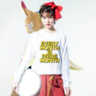 無真獣73号のEVERY MONTH IS PRIDE MONTH Long Sleeve T-Shirt :model wear (front)