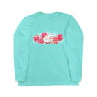 Ａｔｅｌｉｅｒ　Ｈｅｕｒｅｕｘの薔薇とチンチラシルバー Long Sleeve T-Shirt