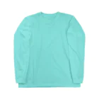 LalaHangeulの白虎の仔　ハングル版　バックプリント Long Sleeve T-Shirt