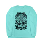 TurkeysDesignのトライバルガネーシャ Long Sleeve T-Shirt