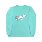 福猫山小屋の内心バクバクねこ Long Sleeve T-Shirt