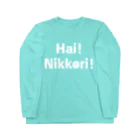 T-ShhhのHai!Nikkori!（はい！にっこり！） ロングスリーブTシャツ