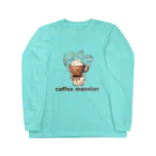 leisurely_lifeのCoffee Monster Java Long Sleeve T-Shirt