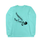 『NG （Niche・Gate）』ニッチゲート-- IN SUZURIのHappiness Is The Truth!（黒） Long Sleeve T-Shirt