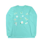 しまのなかまfromIRIOMOTEの西表島の白い花（11種） Long Sleeve T-Shirt