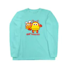 「ゆぅちゃんゴーちゃん」のグッズSHOPのゆぅ＆ゴーよこ並び（ロゴ赤） Long Sleeve T-Shirt