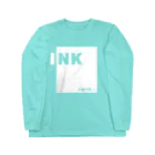 それゆけ！インキちゃん！のINK-100（ホワイトプリント） ロングスリーブTシャツ