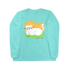 ウチのMEIGENやさんの陽だまり猫 ロングスリーブTシャツ