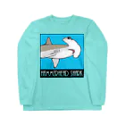 LalaHangeulのHammerhead shark(撞木鮫) ロングスリーブTシャツ