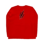 いっぷく処 てんてんの勲章の傷 Long Sleeve T-Shirt :back