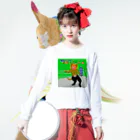 Washiemon and Ai-chan's Shopのエル・ニーニョ Long Sleeve T-Shirt :model wear (front)