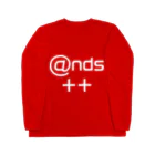 あんずあんのands++（白文字） Long Sleeve T-Shirt