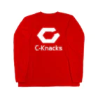 C-KnacksのC-Knacks Logo / White Long Sleeve T-Shirt