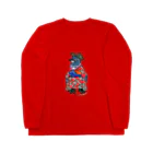 ヤママユ(ヤママユ・ペンギイナ)の着物ぺんぎん―ガラパゴスと李― Long Sleeve T-Shirt