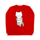 PygmyCat　suzuri店のボンレスニャン（カラー） ロングスリーブTシャツ