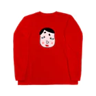 CHOSANAのネオ福笑い 頬を赤らめて Long Sleeve T-Shirt