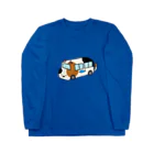 いぬのはなこ小屋のにゃんこ幼稚園(みけ) Long Sleeve T-Shirt