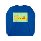 sac.のカバでも本読む Long Sleeve T-Shirt