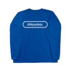 unuselessのアンレスロンT ホワイトロゴ ロングスリーブTシャツ