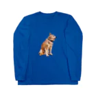 愛犬太郎のグッズの黄昏太郎【柴犬】 Long Sleeve T-Shirt