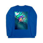 NEON LIGHT STARSのチャイナ Long Sleeve T-Shirt