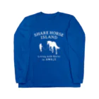 くらしに馬を　シェアホースアイランド オンラインショップのシェアホースアイランド公式ロゴ ロングスリーブTシャツ