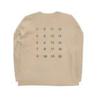 say-coのマヤ数字・２ ロングスリーブTシャツの裏面