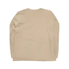chiho_seal_shopのワモン アザラシ 柄 ブラウン Ringed seal pattern Brown Long Sleeve T-Shirt :back
