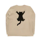 あふぐろ屋の気まま黒猫（両面） Long Sleeve T-Shirt :back