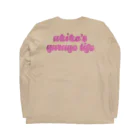 YTGR〜矢田部明子のガレージライフ〜のヤタガレロンT ポップ（パープル） Long Sleeve T-Shirt :back