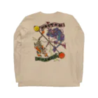 山わらふの松陽雷鳴青龍月華咆哮白虎相搏ツノ図 Long Sleeve T-Shirt :back