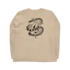 8m【アトリエvesii】のクロボシウミヘビとスイジガイ Long Sleeve T-Shirt :back