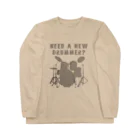 サトオのニードアニュードラマー グレー　 Long Sleeve T-Shirt