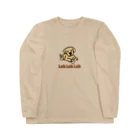 Lab Lab Lab ♡きゅん♡なラブラドールのほねっこ大好きのびのびラブラドール（イエローラブ） Long Sleeve T-Shirt