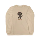 にこねこ【保護猫の保育園】のボンちゃんロングスリーブTシャツ ロングスリーブTシャツ