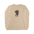 にこねこ【保護猫の保育園】のボンちゃんロングスリーブTシャツ Long Sleeve T-Shirt