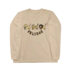 ari designのfelidae!（ネコ科！） ロングスリーブTシャツ