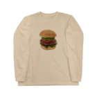 メシテロタイプ（飯テロTシャツブランド）のアボカドバーガー ロングスリーブTシャツ