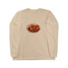 メシテロタイプ（飯テロTシャツブランド）のエビチリ（虾辣椒） Long Sleeve T-Shirt