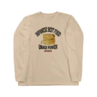 メシテロタイプ（飯テロTシャツブランド）のうなぎの白焼き（ビンテージ風） ロングスリーブTシャツ